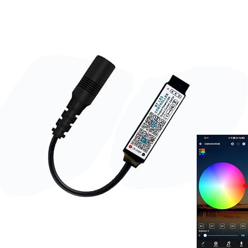 Mini RGB Bluetooth Controller DC 5V 12V 24V Musik BT Smart APP Controller Lichtleiste Steuerung für RGB LED Streifen (DC 5-24V) von Cleiscry