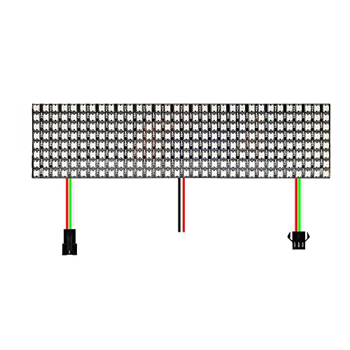 WS2812B 8x32 16x16 LED Matrix Panel Licht Digital Flexibel individuell adressierbar LED Smart RGB Modul 5V Pixel Screen (8X32 256 pixels) von Cleiscry