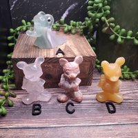 Light Fluorit Zero Oder Mickey Mouse Carving von ClementineCrystalsUS