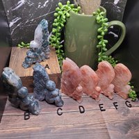Moosachat Und Rosa Achat-Feen - Du Hast Die Wahl von ClementineCrystalsUS