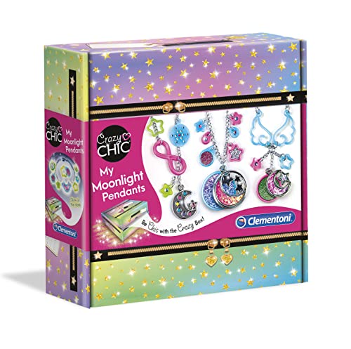 Clementoni - Crazy Chic-My Moonlight Pendants kreatives Spiel, mehrfarbig, 18584, One size von Clementoni