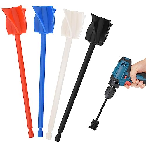 4 Stk Epoxidharz Rührer, Epoxidharz Rührstab für 1/4 Bohrer, Farbrührer Epoxidharz Mischpaddel, Rührstab Bohrmaschine, Wiederverwendbarer Farbmischer für Epoxid, Silikonmischen, Malen, Keramikglasur 4 Stk Epoxidharz Rührer, Epoxidharz Rührstab für 1/4 Bohrer, Farbrührer Epoxidharz Mischpaddel, Rührstab Bohrmaschine, Wiederverwendbarer Farbmischer für Epoxid, Silikonmischen, Malen, Keramikglasur von Cleminsta