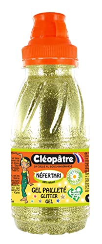 Glitter Gel 250 Ml, lösungsmittelfrei, Gold von Cléopâtre