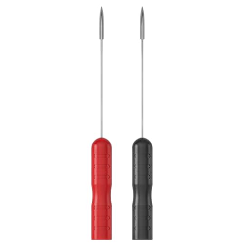Cleqee 2 Stück Universal-Multimeter-Prüfspitzen mit 2mm Buchse Drahtdurchstechnadeln abnehmbares Zubehör für elektrische Prüfungen von Cleqee