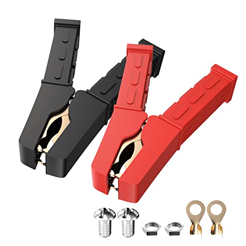 Cleqee Heavy Duty Krokodilklemmen 500A Auto-Batterie-Ladegerät Klemmen 2 Stück Power Replacement Battery Alligator Clips Jumper Kabelklemmen Schweißer Clips für Auto Automotive Fahrzeug Boot Cleqee Heavy Duty Krokodilklemmen 500A Auto-Batterie-Ladegerät Klemmen 2 Stück Power Replacement Battery Alligator Clips Jumper Kabelklemmen Schweißer Clips für Auto Automotive Fahrzeug Boot von Cleqee