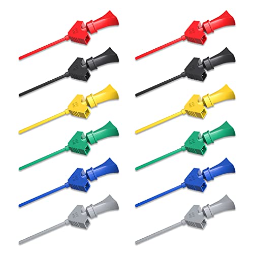 Cleqee SMD IC Testhaken Clip 12 Stück 6 Farben für Logic Analyzer, Elektronikprüfung Cleqee SMD IC Testhaken Clip 12 Stück 6 Farben für Logic Analyzer, Elektronikprüfung von Cleqee