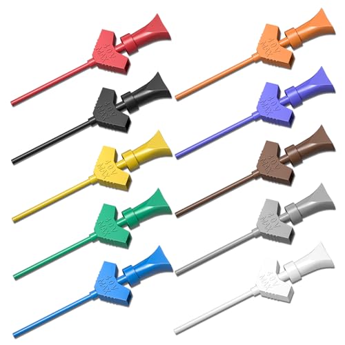 Cleqee SMD IC Testhaken Clips 10 Stück 10 Farben für Logic Analyzer, Elektronikprüfung Cleqee SMD IC Testhaken Clips 10 Stück 10 Farben für Logic Analyzer, Elektronikprüfung von Cleqee