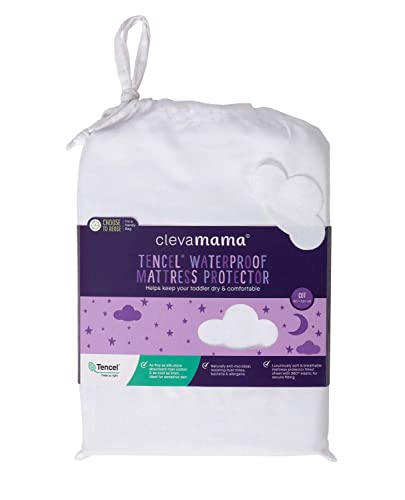 ClevaMama Tencel Anbieter wasserdichte Matratze Prot Cot 60 x 120 x 25 cm von Clevamama