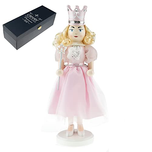 Clever Creations Platinum Weihnachts-Nussknacker-Figur aus Holz, limitierte Auflage, traditionelles Weihnachtsdekor für Regale und Tische, Zuckerpflaumenfee von Clever Creations