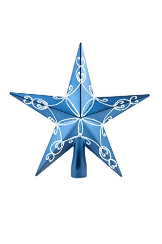 Clever Creations - Weihnachtsbaumspitze - glitzernder Stern - Festliche Weihnachtsdeko - bruchsicherer Kunststoff - für Weihnachtsbäume jeder Größe - Blau - 20,3 cm Clever Creations - Weihnachtsbaumspitze - glitzernder Stern - Festliche Weihnachtsdeko - bruchsicherer Kunststoff - für Weihnachtsbäume jeder Größe - Blau - 20,3 cm von Clever Creations