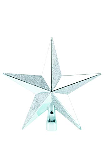 Clever Creations - Weihnachtsbaumspitze - glitzernder Stern - Festliche Weihnachtsdeko - bruchsicherer Kunststoff - für Weihnachtsbäume jeder Größe - Blaugrün - 20,3 cm von Clever Creations