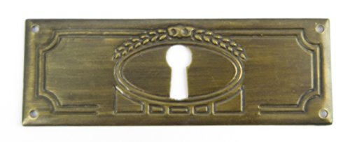 Clever-Deko Beschlag Metall Abdeckung Schrankgriff Schrank Schublade Schranktür waagerecht Schlüsselloch Rosette Sekretär brüniert Jugendstil Gründerzeit Eisenbeschlag Clever-Deko Beschlag Metall Abdeckung Schrankgriff Schrank Schublade Schranktür waagerecht Schlüsselloch Rosette Sekretär brüniert Jugendstil Gründerzeit Eisenbeschlag von Clever-Deko