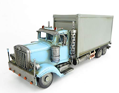 Blechauto Oldtimer Truck LKW Lastkraftwagen Lastwagen Nostalgie DEKO Retro Blechmodell Modellauto Automodell Shabby Vintage Transporter von Clever-Deko