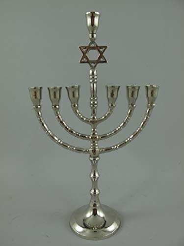 clever-deko Chanukkaleuchter 7-armig Menorah Menora Davidleuchter Kerzenleuchter DAVIDSTERN clever-deko Chanukkaleuchter 7-armig Menorah Menora Davidleuchter Kerzenleuchter DAVIDSTERN von clever-deko