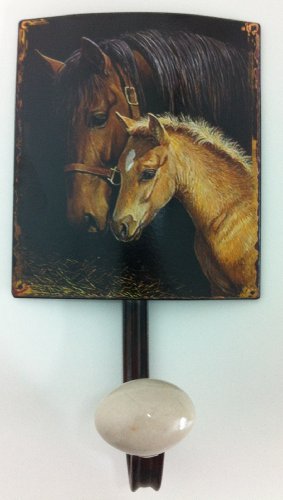 Garderobenhaken Pferd nostalgischer Wandhaken Kleiderhaken Nostalgie Pferde Kinderzimmer Wandgarderobe von Clever-Deko