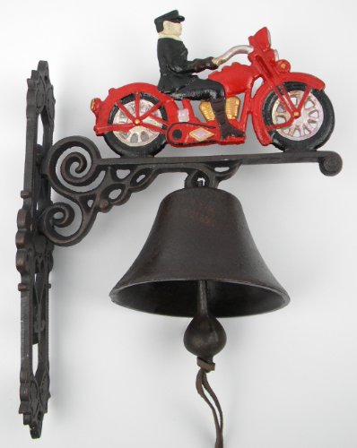 Clever-Deko Wandglocke Türglocke Gusseisen Glocke Motorrad Harley Geschenkidee Biker Club Clever-Deko Wandglocke Türglocke Gusseisen Glocke Motorrad Harley Geschenkidee Biker Club von Clever-Deko