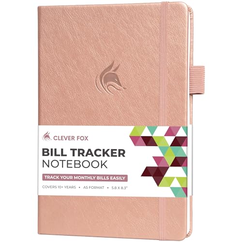 Clever Fox CF Bill Tracker Notebook (Rose Gold, A5 (5.8'' x 8.3'')) von Clever Fox