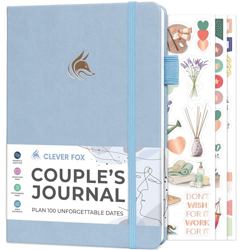 Clever Fox Pärchen-Tagebuch – Ehe-Date-Nacht, Aktivitäts- & Journaling-Arbeitsbuch – Beziehungsbuch zum Planen von Terminen & gemeinsamem Ausfüllen – Verlobungsgeschenkideen – A5-Größe (Immergrün) von Clever Fox
