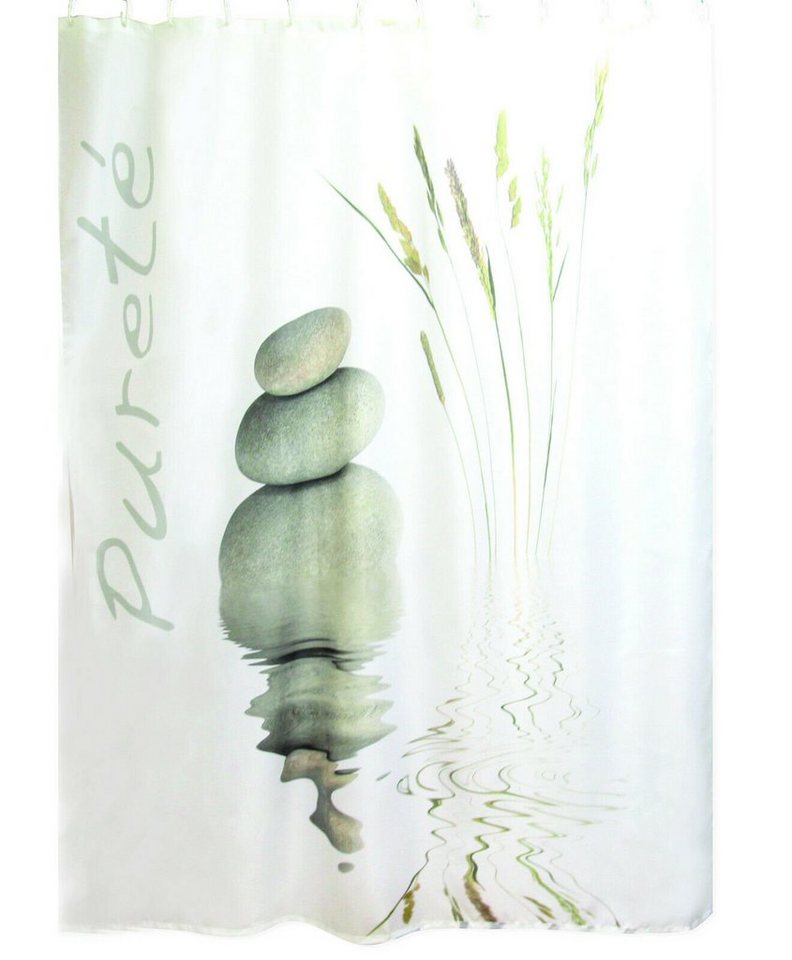 Clever-Kauf-24 Duschvorhang Textiler Duschvorhang Größe BxH: 180x200cm Puretè Breite 180 cm von Clever-Kauf-24