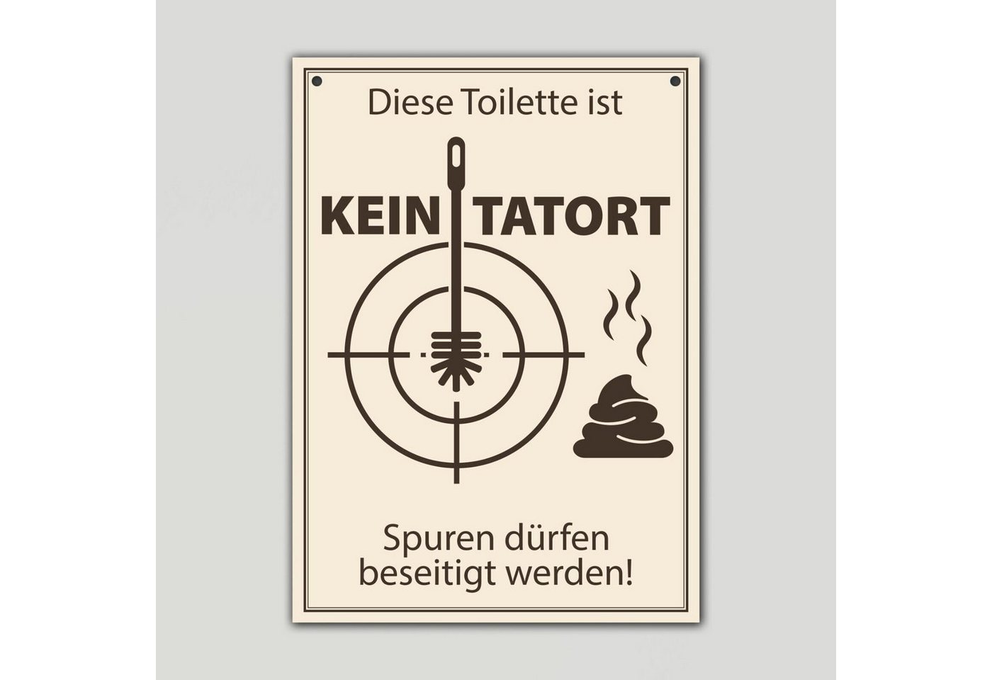 Clever-Kauf-24 Metallbild WC Schild die Toilette ist kein Tatort BxH 18x25cm, Alu Dibond Clever-Kauf-24 Metallbild WC Schild die Toilette ist kein Tatort BxH 18x25cm, Alu Dibond von Clever-Kauf-24