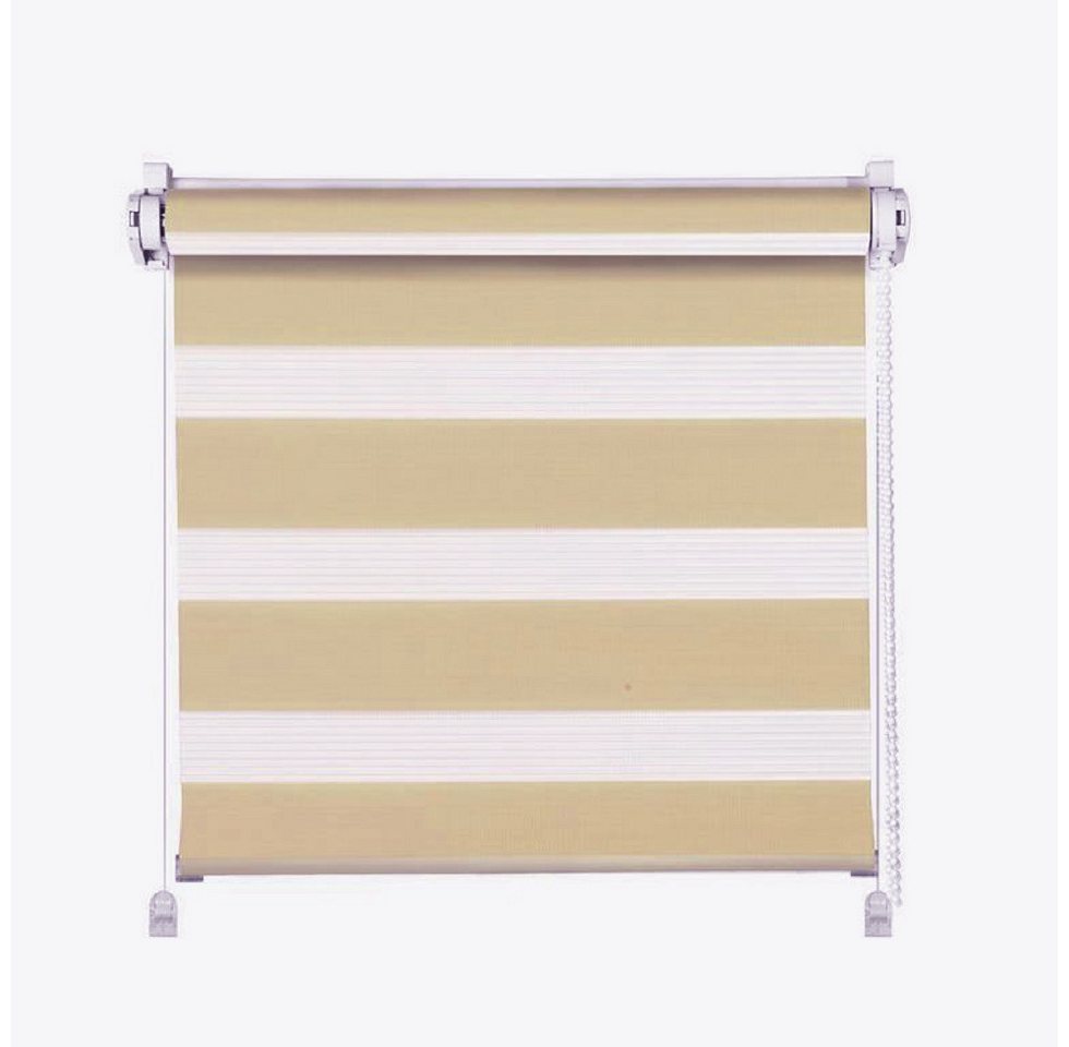 Doppelrollo Klemmfix Click Doppelrollo 3 in 1 Duorollo, beige, Clever-Kauf-24, ohne Bohren, Klemmfix Doppelrollo Klemmfix Click Doppelrollo 3 in 1 Duorollo, beige, Clever-Kauf-24, ohne Bohren, Klemmfix von Clever-Kauf-24