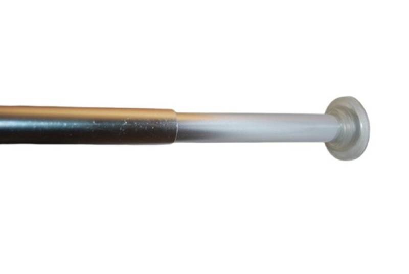 Clever-Kauf-24 Duschvorhangstange Teleskop-Duschstange 70-120cm, silber, Ø 20 mm, ohne Bohren, Aluminium von Clever-Kauf-24