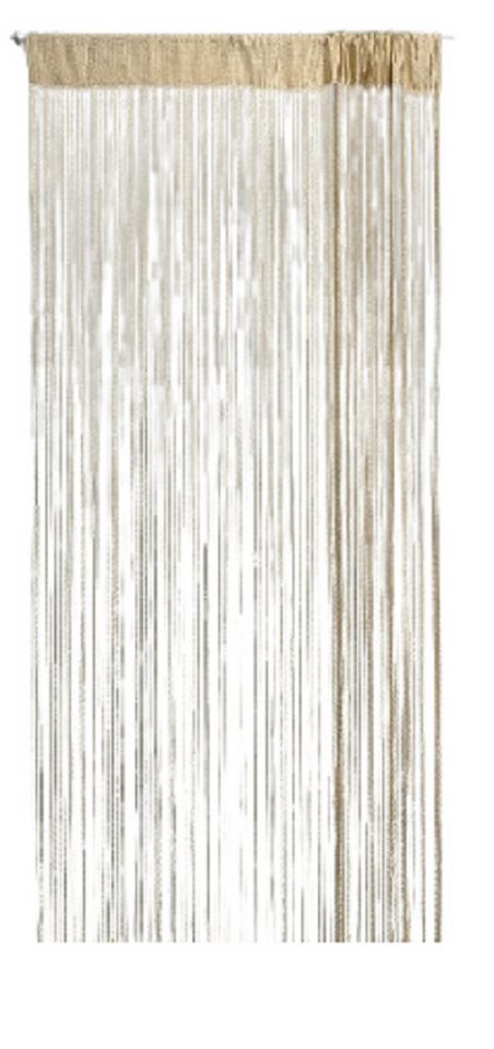 Clever-Kauf-24 Fadenvorhang Fadenvorhang gold mit Lurex, mit Lurexgarn veredelt (gold) von Clever-Kauf-24