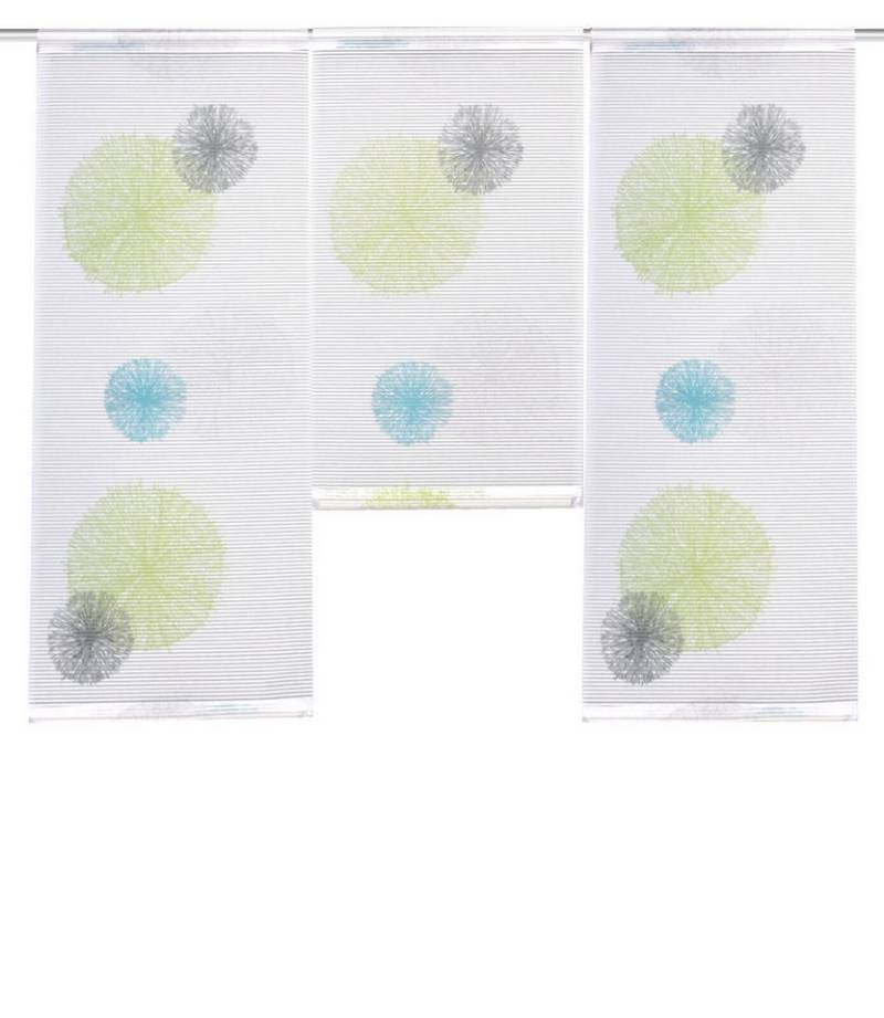 Clever-Kauf-24 Scheibengardine 3-teiliges Mini Flächenvorhang Set Rawlins grün blau Scheibengardine, Stangendurchzug, halbtransparent Clever-Kauf-24 Scheibengardine 3-teiliges Mini Flächenvorhang Set Rawlins grün blau Scheibengardine, Stangendurchzug, halbtransparent von Clever-Kauf-24