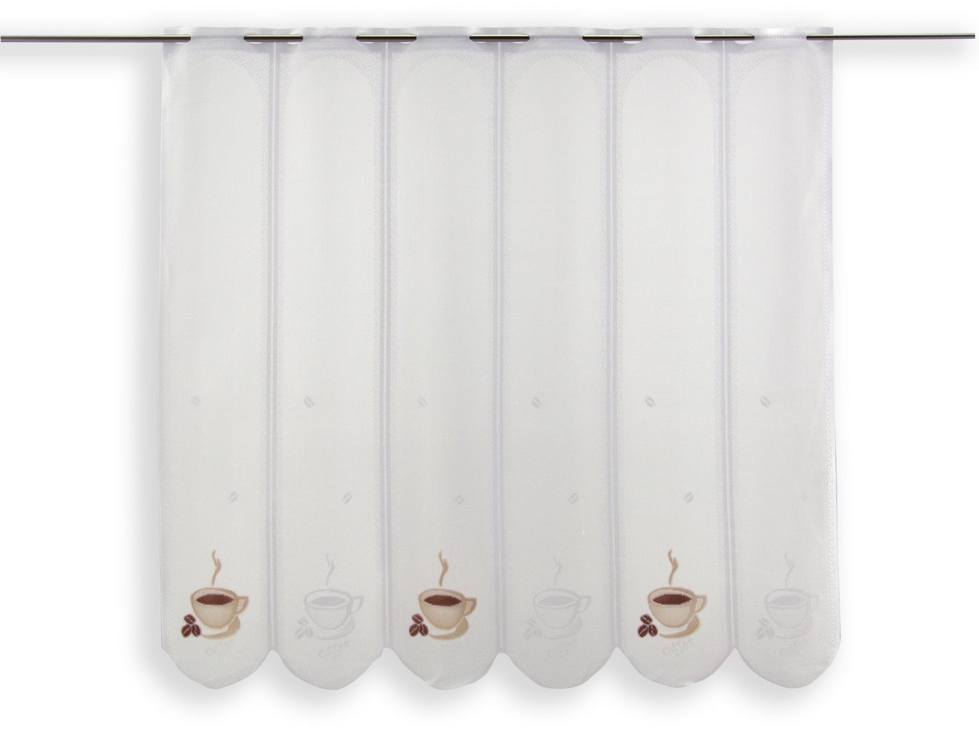 Clever-Kauf-24 Scheibengardine Scheibengardine Kaffee Tasse, Höhe 90cm, transparent, transparent, bedruckt Clever-Kauf-24 Scheibengardine Scheibengardine Kaffee Tasse, Höhe 90cm, transparent, transparent, bedruckt von Clever-Kauf-24