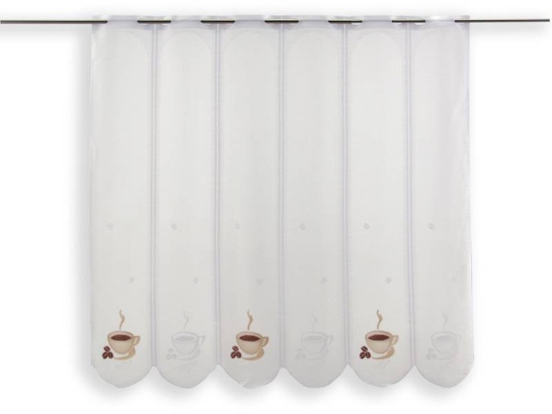 Clever-Kauf-24 Scheibengardine Scheibengardine Kaffee Tasse, Höhe 90cm, transparent, transparent, bedruckt Clever-Kauf-24 Scheibengardine Scheibengardine Kaffee Tasse, Höhe 90cm, transparent, transparent, bedruckt von Clever-Kauf-24