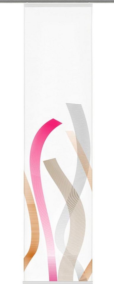 Clever-Kauf-24 Schiebegardine Schiebevorhang Glasgow, Paneelwagen, halbtransparent von Clever-Kauf-24