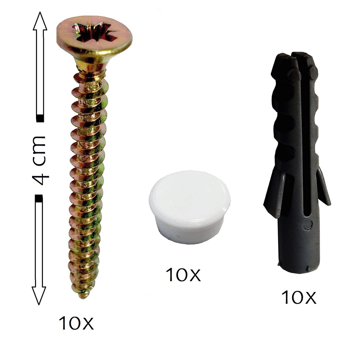 Clever-Kauf-24 Schienensystem Innenlauf Schiene Basic, Universal-läufig, Kunststoff von Clever-Kauf-24