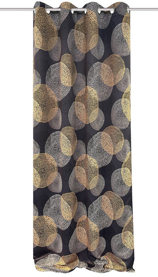 Clever-Kauf-24 Verdunkelungsvorhang Ösenschal Ginny Farbe: anthrazit mit Druckmotiv BxH 135x245cm, Ösen, verdunkelnd, digital bedruckt Clever-Kauf-24 Verdunkelungsvorhang Ösenschal Ginny Farbe: anthrazit mit Druckmotiv BxH 135x245cm, Ösen, verdunkelnd, digital bedruckt von Clever-Kauf-24