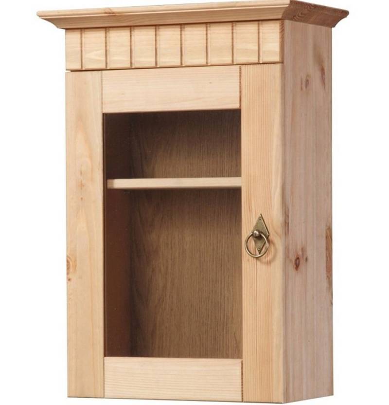 Clever-Moebel Hängeschrank Wandhängeschrank aus Kiefernholz im Landhausstil, gelaugt von Clever-Moebel