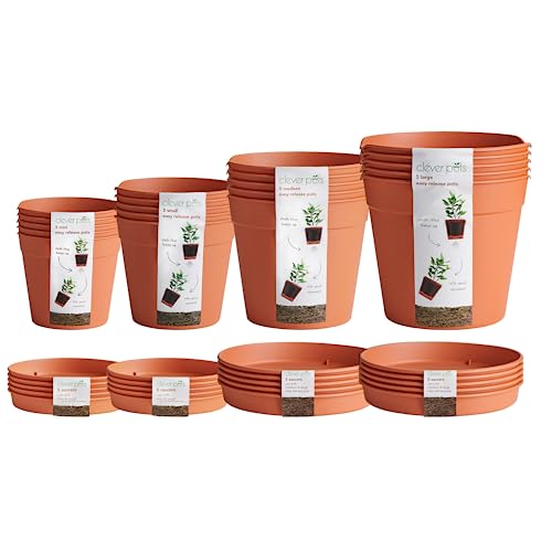 Clever Pots Blumentopf, Terrakotta, gemischt von Clever Pots