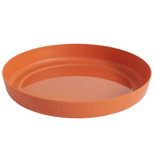 Clever Pots Blumentopf Untersetzer - 22,7cm Runde Unterteller aus Kunststoff für Blumentöpfe mit 30cm Durchmesser, Indoor-& Outdoor-Kunststoff-Untersetzer, Wetterfest & Leicht, Terrakotta von Clever Pots