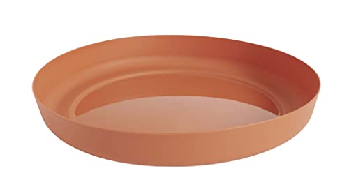 Clever Pots Blumentopf Untersetzer - 29,9cm Runde Unterteller aus Kunststoff für Blumentöpfe mit 40cm Durchmesser, Indoor-& Outdoor-Kunststoff-Untersetzer, Wetterfest & Leicht, Terrakotta von Clever Pots