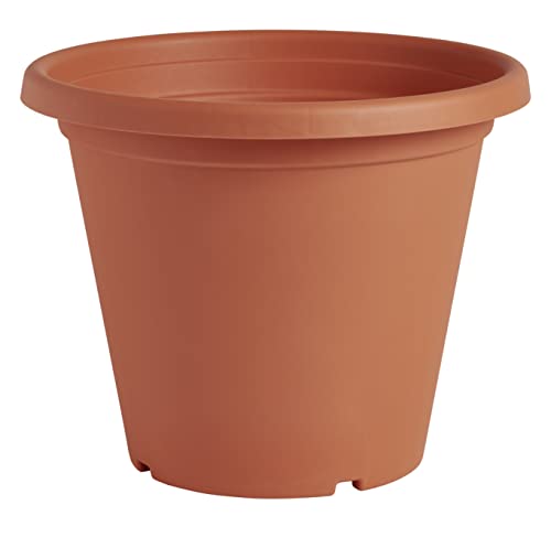 Clever Pots Kunststoff-Pflanztopf, 30cm Außen- oder Innentopf mit Entwässerungslöchern, leichtes und wetterfestes Pflanzgefäß für Blumen und Pflanzen, ideal für Garten, Terrasse & Veranda, Terrakotta von Clever Pots