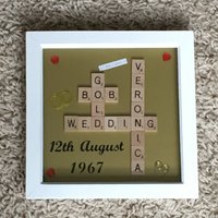 Personalisierte Scrabble Fliesen Familienname Kunst, Holzkiste Rahmen Personalisierte Scrabble Fliesen Familienname Kunst, Holzkiste Rahmen von Cleverchic1
