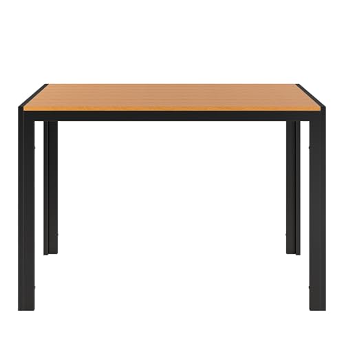 Clevich Gartentisch 110x70 cm aus Aluminium & WPC, Wetterfeste Balkontafel, Rectangular Patio Table, Outdoor Dining Table, Heat and Weather Resistant, Braun Clevich Gartentisch 110x70 cm aus Aluminium & WPC, Wetterfeste Balkontafel, Rectangular Patio Table, Outdoor Dining Table, Heat and Weather Resistant, Braun von Clevich