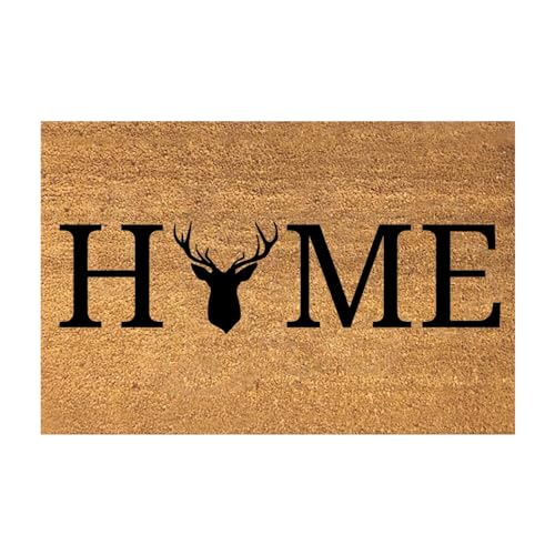Clicitina Hunting Season Crystal Velvet Bodenmatte Herbst Jagd Bodenmatte Haustür Teppich Dekoration Jagd Hirsch Fußmatte Home Mat Hirsch Druck Kristall Samt Türteppich GTv252 (B, Einheitsgröße) von Clicitina
