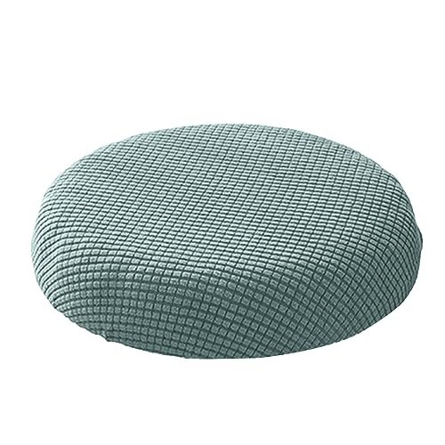 Clicitina Runde Hocker Stuhl Abdeckung Haushalt Abdeckung Drehstuhl Stuhl Sitz Abdeckung Schutzhülle Stuhl Abdeckung Schwarz FbD131 (Green, One Size) von Clicitina