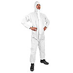 Click Once-Schutzoverall mit Haube Polyproylen, Polyethylen XXL weiß von Click Once