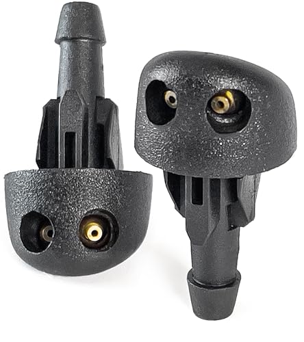 Click&Fit Einstellbare Scheibenwaschanlage Düsen für Renault Clio 1998-2014, Symbol 2008-2012 - Scheibenwaschdüsen Wassersprüher für 7700413545, 2-Stück von Click&Fit