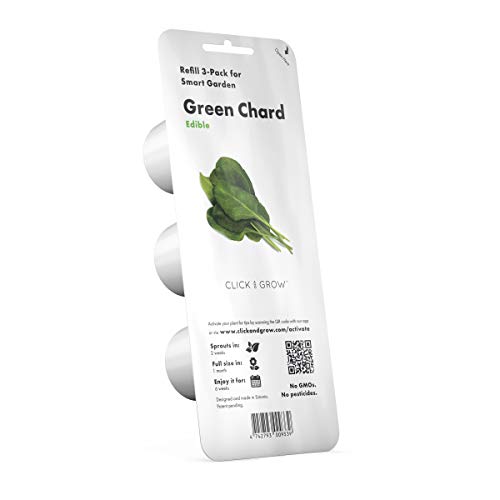 Click and Grow Grüner Mangold Plant Pod Nachfüllpack Substratkapsel Pflanzenkapseln Smart Garden Indoor Garden 3-er pack von Click & Grow