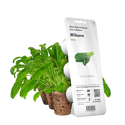 Click and Grow Mibuna Plant Pod Nachfüllpack Substratkapsel Pflanzenkapseln Smart Garden Indoor Garden 3-er Pack von Click & Grow