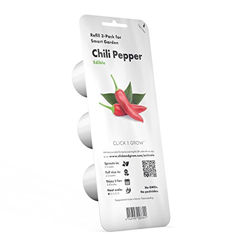 Emsa M52607 Click & Grow Substratkapsel Chili Pepper, Nachfüllpackung für Smart Garden, 3er-Set von Click & Grow