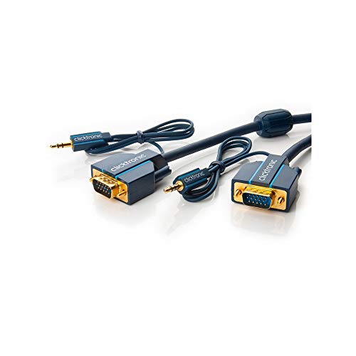 Clicktronic 70131 VGA und Audio-Verbindungskabel bis WQXGA, kombiniertes Monitor- und Stereo-Audiokabel Clicktronic 70131 VGA und Audio-Verbindungskabel bis WQXGA, kombiniertes Monitor- und Stereo-Audiokabel von Clicktronic