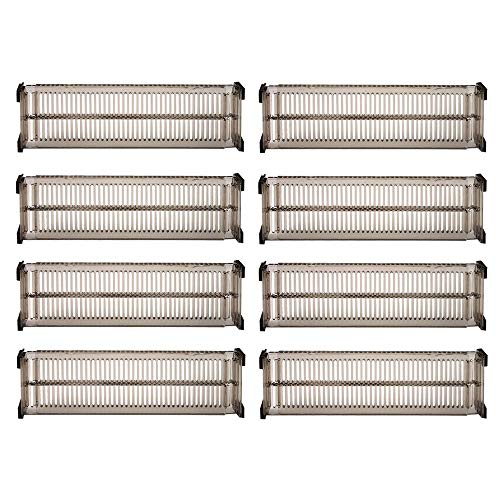 Cliettilw 8 PCS Verstellbare Schubladenteiler DIY Cabinet Storage Partition Divider für Unordnung KüChenbesteck Organizer Separator von Cliettilw