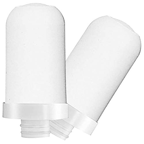 Cliettilw Wasser Wasser Filter Patronen, 2 Paket 8-Lagige Reinigung Universal Tiefsee Kieselalgen Erde Keramik Filter von Cliettilw